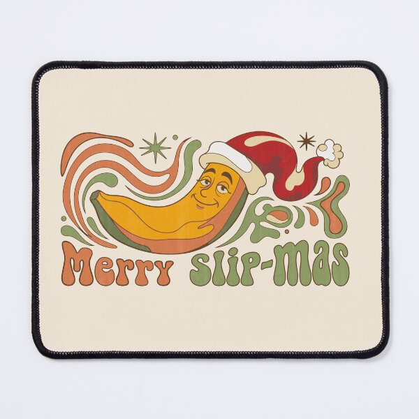 Item preview, Merry Slip-mas Sarcastic Christmas Banana Retro 70s. Light Color Edition designed and sold by Shyla Marsare.