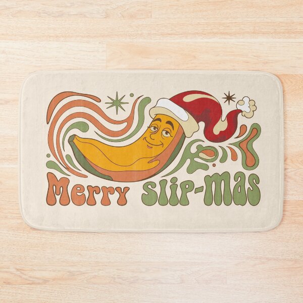 Item preview, Merry Slip-mas Sarcastic Christmas Banana Retro 70s. Light Color Edition designed and sold by Shyla Marsare.