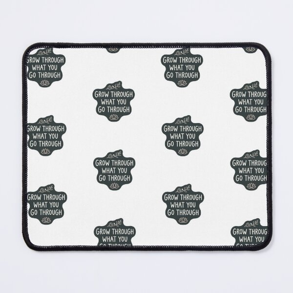Item preview, Grow Through What You Go Through Aesthetic Mental Health Quote Sticker designed and sold by ORI-ginal Weirdos: The Weirdly Wonderful Crew.