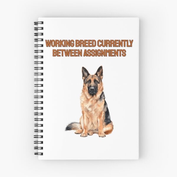 Item preview, Bored German Shepherd Watercolour Sarcastic Working Dog designed and sold by NatureUnleashed.