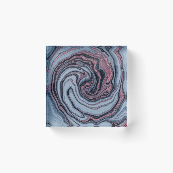 Item preview, Blue Mauve Marble Vortex Swirl designed and sold by IntelliMindDesigns.