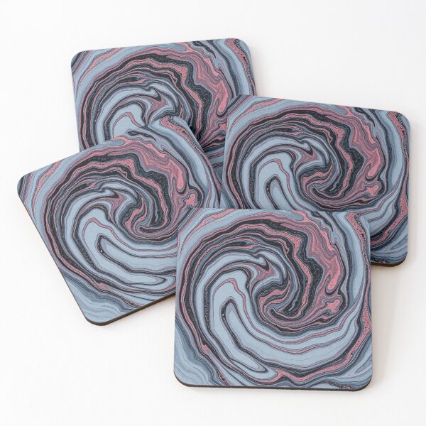 Item preview, Blue Mauve Marble Vortex Swirl designed and sold by IntelliMindDesigns.