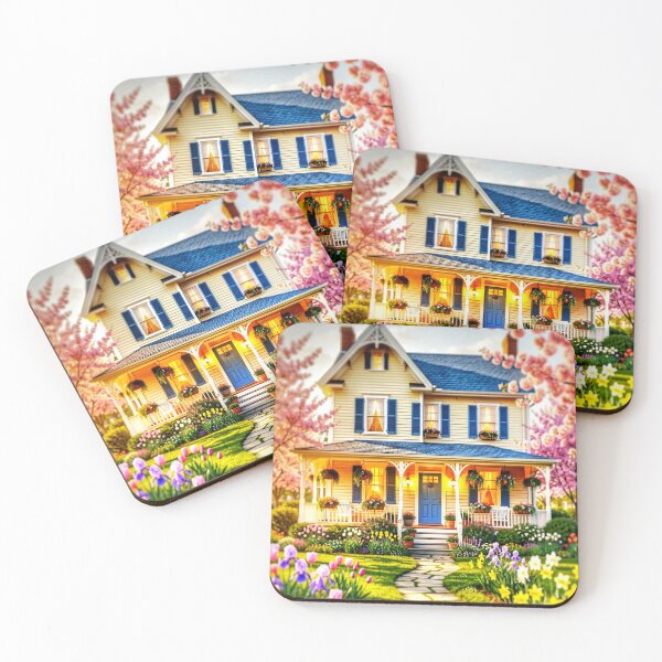 Item preview, Charming Yellow Wooden Cottage Print with Garden Path designed and sold by The Empire Of Digital Art..