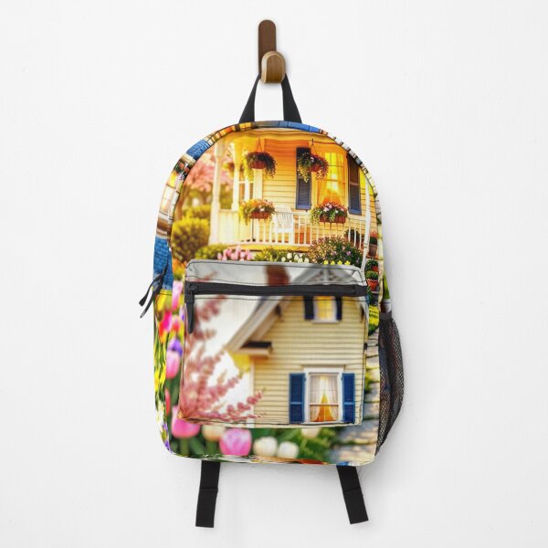 Item preview, Charming Yellow Wooden Cottage Print with Garden Path designed and sold by The Empire Of Digital Art..