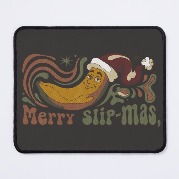 Item preview, Merry Slip-mas Sarcastic Christmas Banana Retro 70s. Dark Color Edition designed and sold by Shyla Marsare.