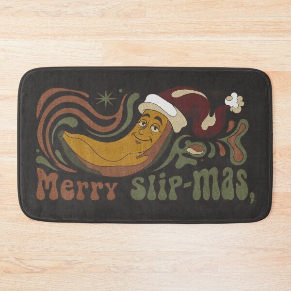 Item preview, Merry Slip-mas Sarcastic Christmas Banana Retro 70s. Dark Color Edition designed and sold by Shyla Marsare.