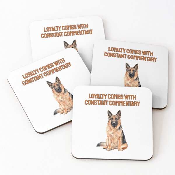 Item preview, Talkative German Shepherd Watercolour Sarcastic Dog Quote designed and sold by NatureUnleashed.