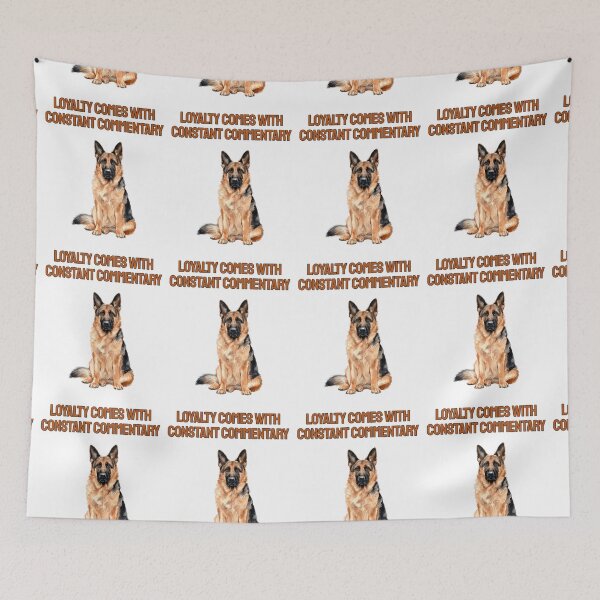 Item preview, Talkative German Shepherd Watercolour Sarcastic Dog Quote designed and sold by NatureUnleashed.