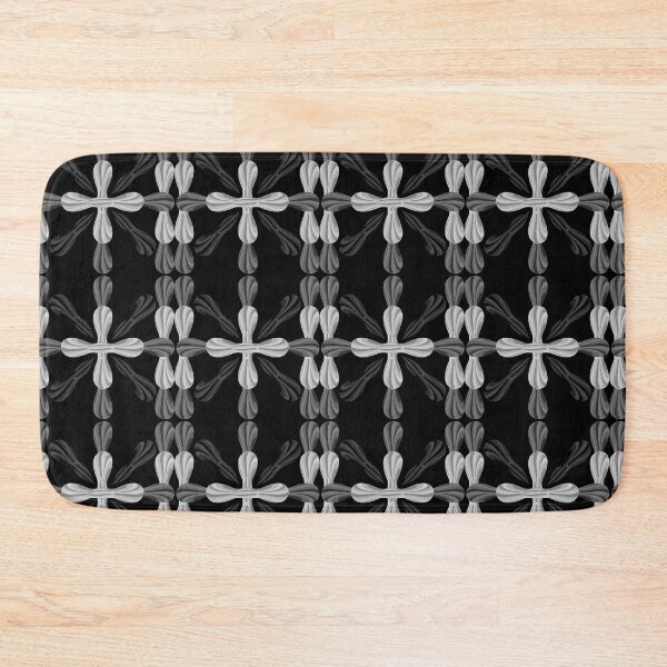 Item preview, Monochrome 3D Abstract Cross Emblem designed and sold by PoeticRecipeST.
