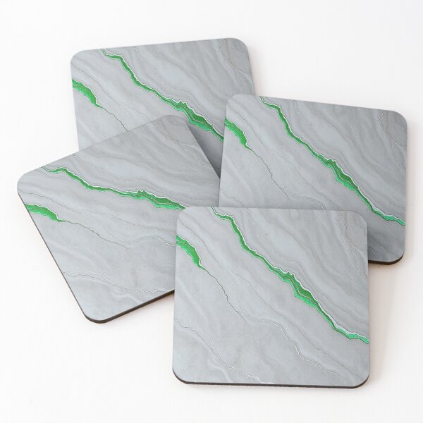 Item preview, Ivory Marble Lime Green Vein designed and sold by IntelliMindDesigns.