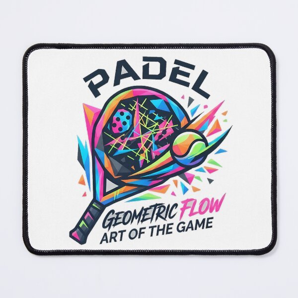 Item preview, Modern Geometric Padel Racket Art and Ball T-Shirt designed and sold by CreativeLook25.