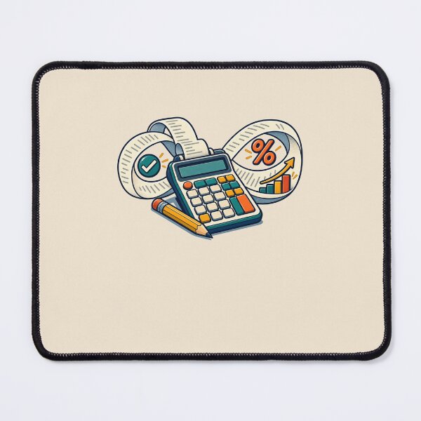 Item preview, Accountant Gift – Retro Calculator and Receipt Tape Finance Design designed and sold by astersgraphics.