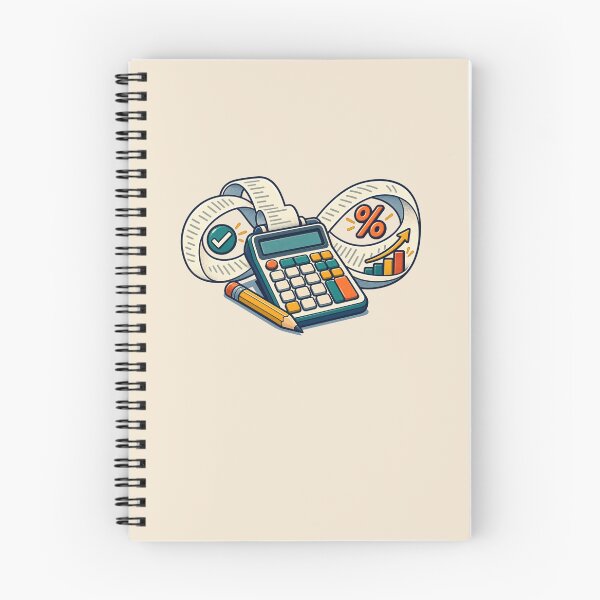 Item preview, Accountant Gift – Retro Calculator and Receipt Tape Finance Design designed and sold by astersgraphics.