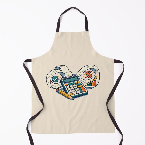 Item preview, Accountant Gift – Retro Calculator and Receipt Tape Finance Design designed and sold by astersgraphics.