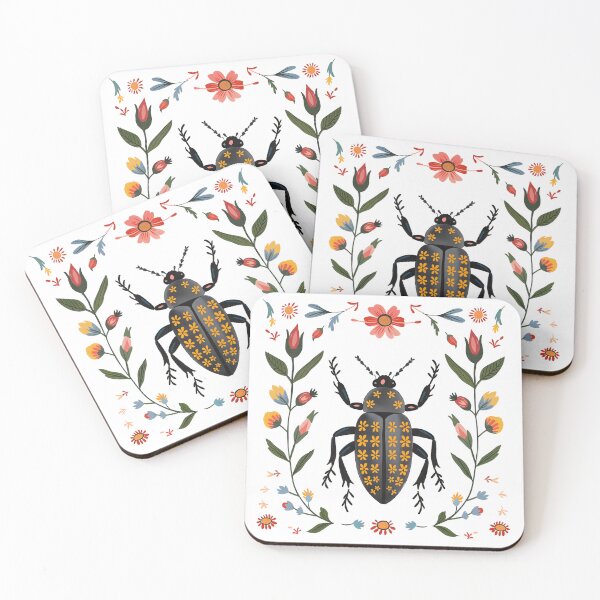 Item preview, Floral Beetle Bug designed and sold by xiao xuans.