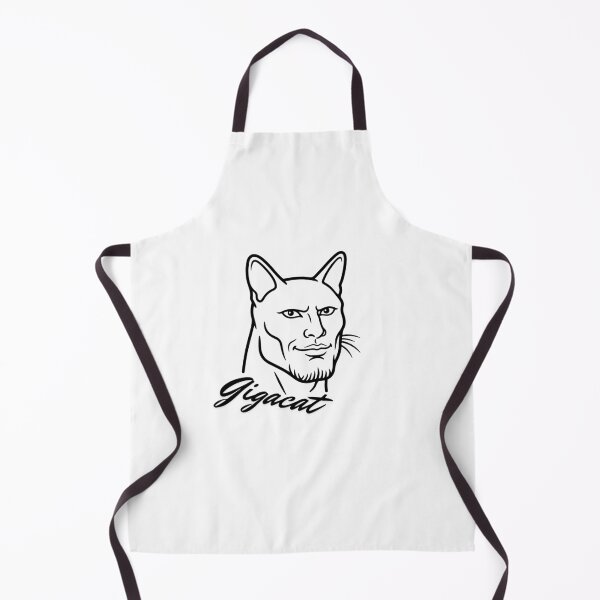 Item preview, Gigacat Funny Meme | Chad Cat Jawline Meme Art designed and sold by ELMAILAY01.