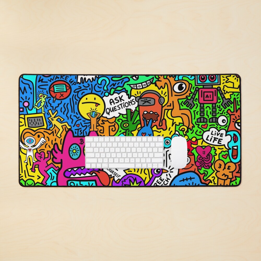Item preview, Desk Mat designed and sold by bitpopart.