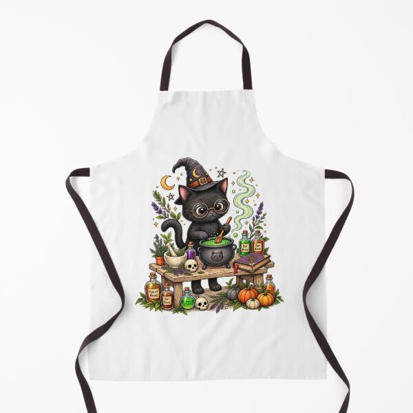 Item preview, Black Cat Witch Halloween Potion Magic Spooky Cat designed and sold by MrDev.