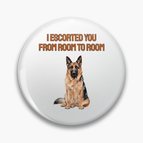 Item preview, Shadow German Shepherd Watercolour Sarcastic Velcro Dog designed and sold by NatureUnleashed.