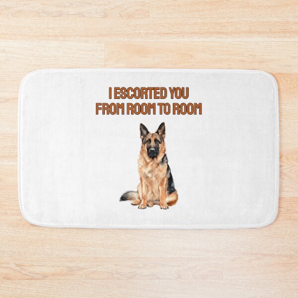 Item preview, Shadow German Shepherd Watercolour Sarcastic Velcro Dog designed and sold by NatureUnleashed.