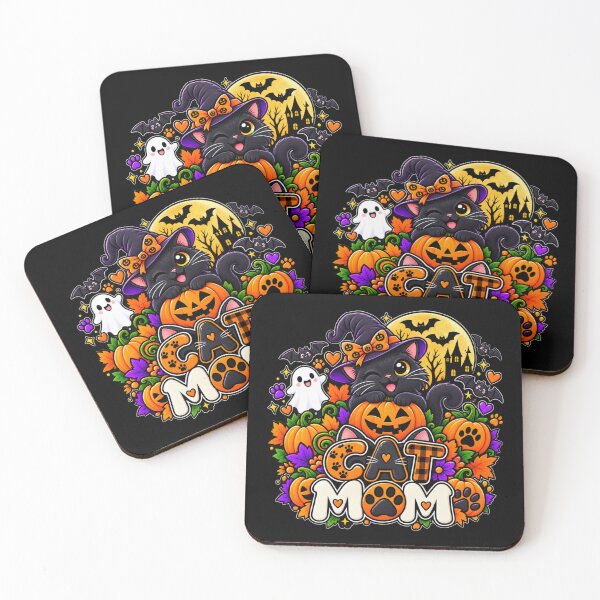 Item preview, Cat Mom Halloween Cat Mom Gift Cute Spooky Style designed and sold by Corvoria.