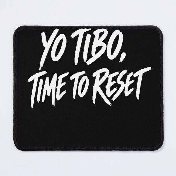 Item preview, Yo Tibo, Time to Reset — Minimal Typography T-Shirt designed and sold by diff-official.
