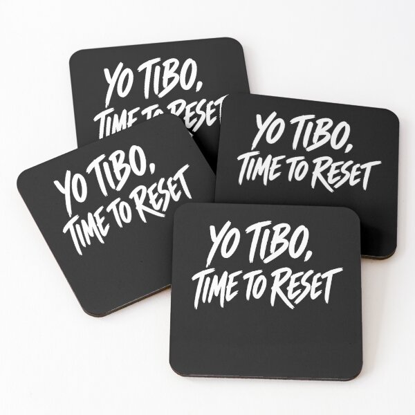 Item preview, Yo Tibo, Time to Reset — Minimal Typography T-Shirt designed and sold by diff-official.
