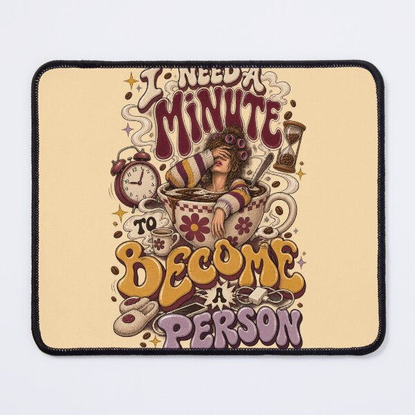 Item preview, I Need a Minute to Become a Person Coffee Morning Humor designed and sold by Pick&Grin.