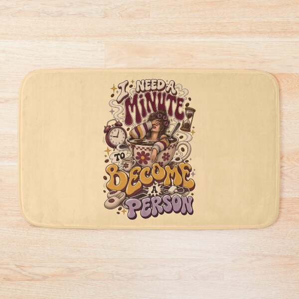 Item preview, I Need a Minute to Become a Person Coffee Morning Humor designed and sold by Pick&Grin.