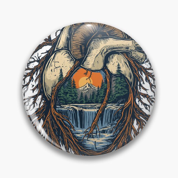 Item preview, Anatomical Heart Mountain Forest designed and sold by muhammadkhafidh.