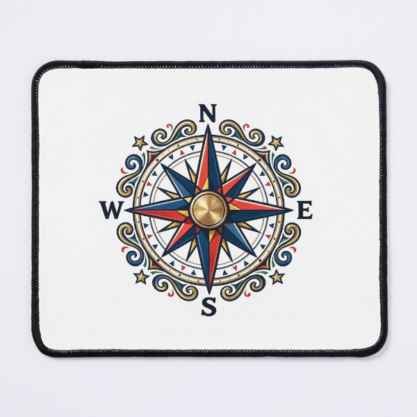 Item preview, Vintage Compass Rose Nautical Wind Star Illustration designed and sold by oceanys.