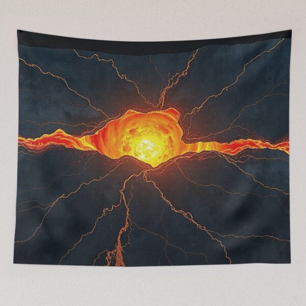 Item preview, Gold Core Cracked Stone Burst designed and sold by IntelliMindDesigns.