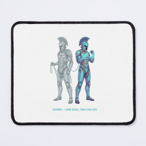 Item preview, Gemini — One Soul, Two Halves — Cyber Twins Zodiac designed and sold by CalmFrameArt.