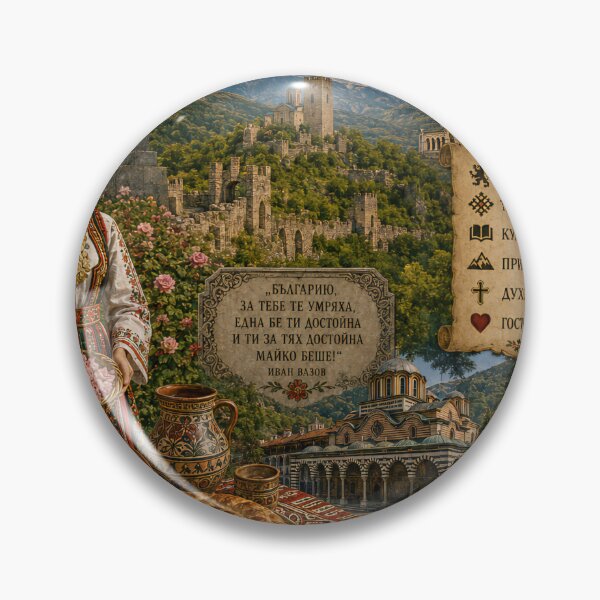 Item preview, Bulgaria Travel Poster | Sofia Rila Monastery Rose Valley & Folk Art designed and sold by alexcorporation.