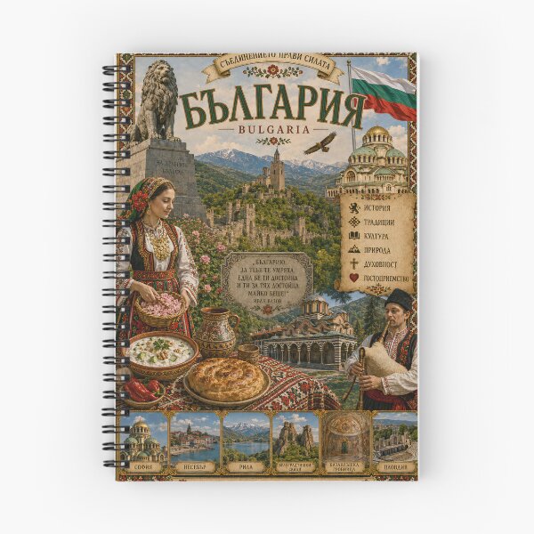 Item preview, Bulgaria Travel Poster | Sofia Rila Monastery Rose Valley & Folk Art designed and sold by alexcorporation.