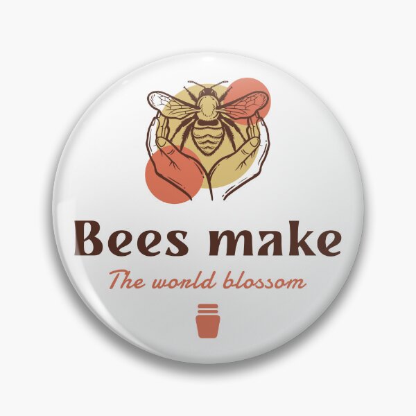 Item preview, Bees make the world blossom designed and sold by WallyThreads.