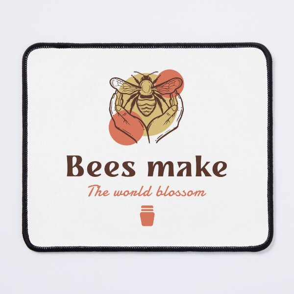 Item preview, Bees make the world blossom designed and sold by WallyThreads.