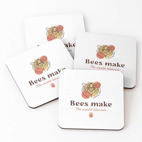 Item preview, Bees make the world blossom designed and sold by WallyThreads.