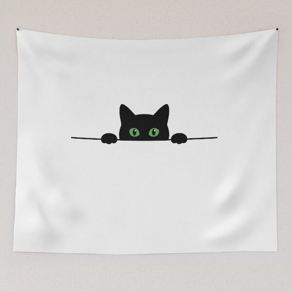 Item preview, Peeking Cat Shirt designed and sold by KiblyTees.