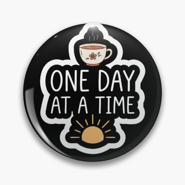 Item preview, One Day At A Time Cozy Aesthetic Sticker designed and sold by ORI-ginal Weirdos: The Weirdly Wonderful Crew.