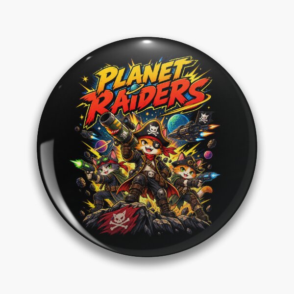 Item preview, Planet Raiders – Space Pirate Cats Cosmic Adventure designed and sold by BankshopTH.