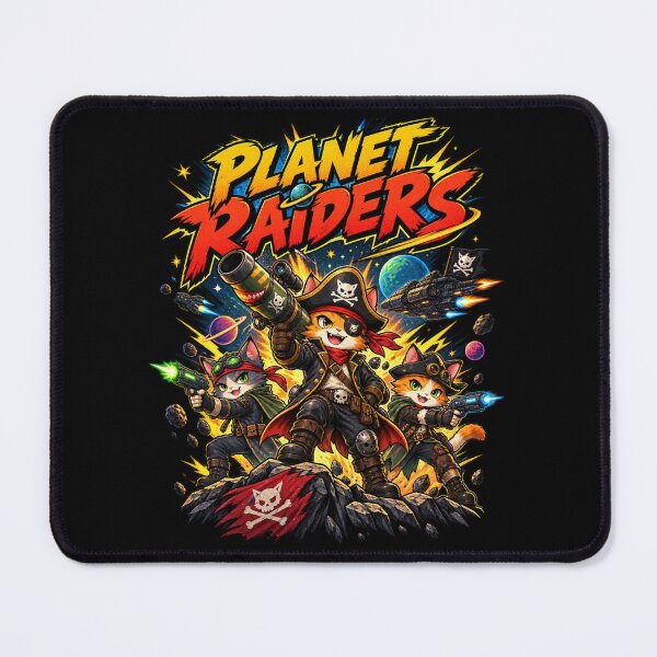 Item preview, Planet Raiders – Space Pirate Cats Cosmic Adventure designed and sold by BankshopTH.