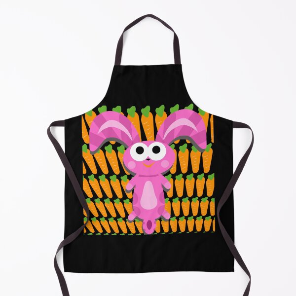 Item preview, Cute Pink Bunny Creature with Carrot Pattern designed and sold by MigWhimsy.