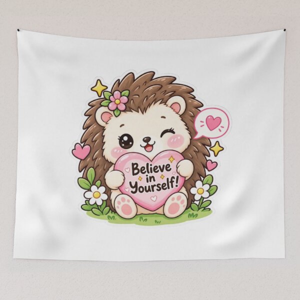 Item preview, Cute kawaii hedgehog sticker designed and sold by Vegasstickers.
