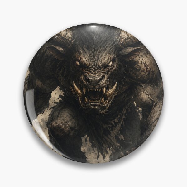Item preview, Brutal Ushi Oni Yokai Portrait designed and sold by Ocelot-T.
