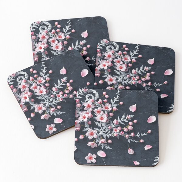 Item preview, Sakura Night Blossom Dark Field designed and sold by IntelliMindDesigns.