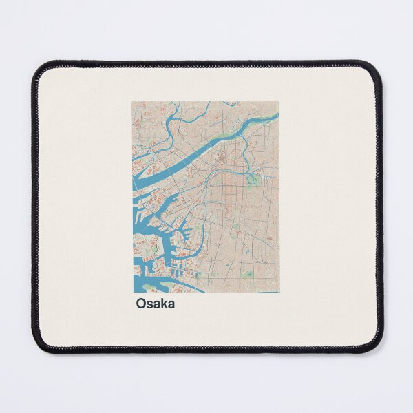 Item preview, Osaka Minimalistic Map Art designed and sold by MapsNerd.