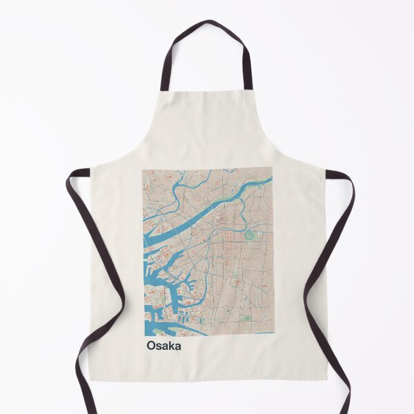 Item preview, Osaka Minimalistic Map Art designed and sold by MapsNerd.