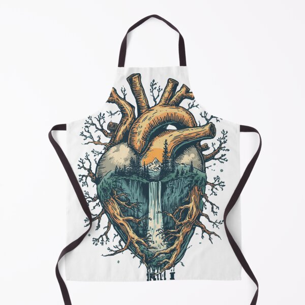 Item preview, Anatomical Heart Forest Waterfall designed and sold by muhammadkhafidh.