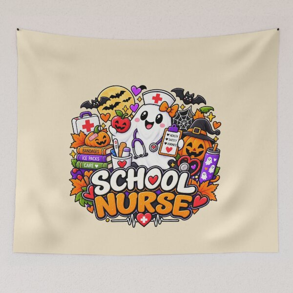 Item preview, School Nurse Halloween School Nurse Gift Cute Spooky Style designed and sold by Corvoria.